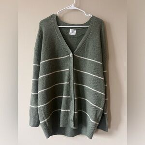 NWOT Altar’d State Cream Olive Cardigan